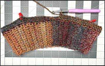 How to crochet raglan setup row for top-down sweater pattern