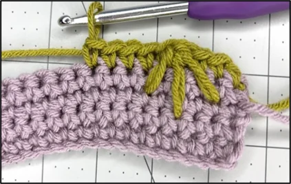 Close up to the spike stich