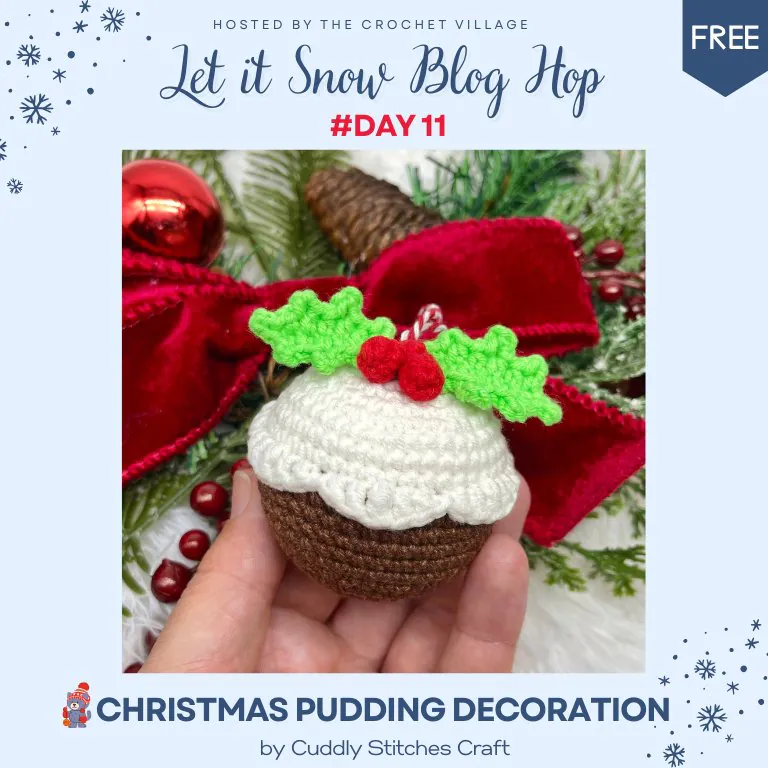 Free crochet christmas pattern: Christmas pudding decoration