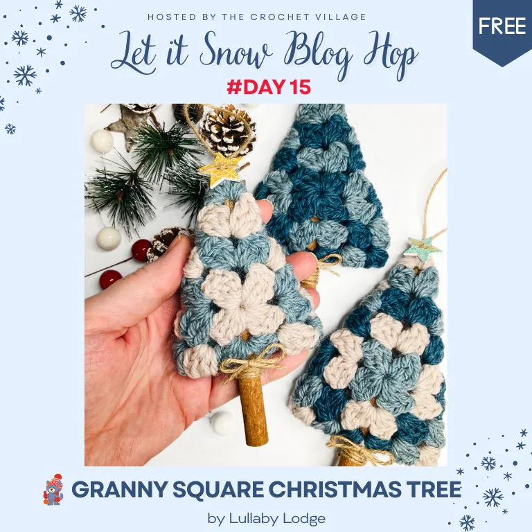 Free crochet christmas pattern: Granny square christmas Tree