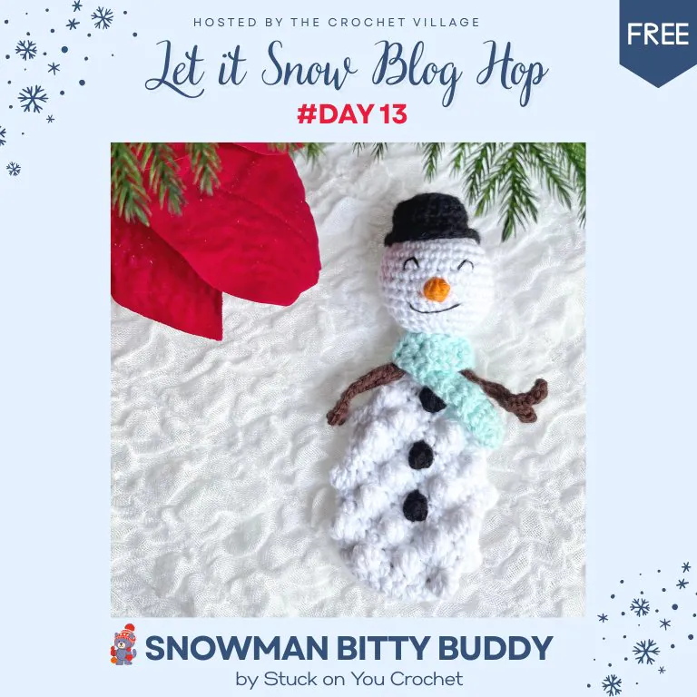 Free crochet christmas pattern: Crochet snow man