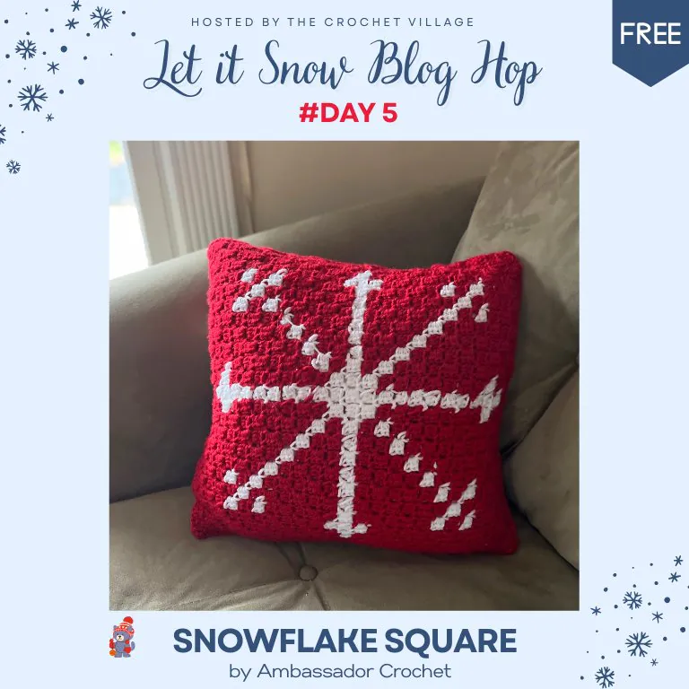 Snowflake Square -Free crochet Christmas pattern