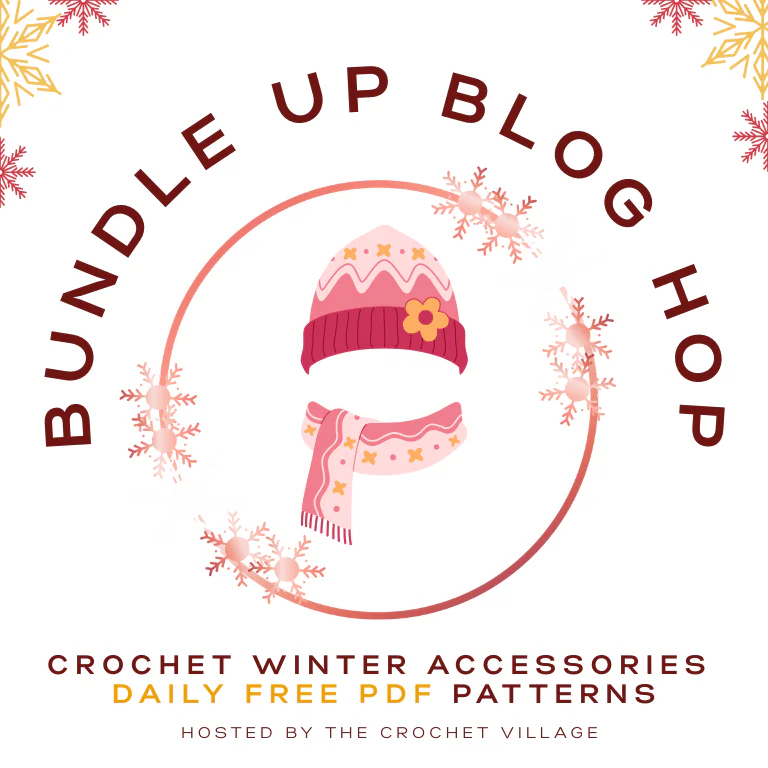 Bundle Up Crochet Blog Hop featuring free crochet winter accessories patterns.