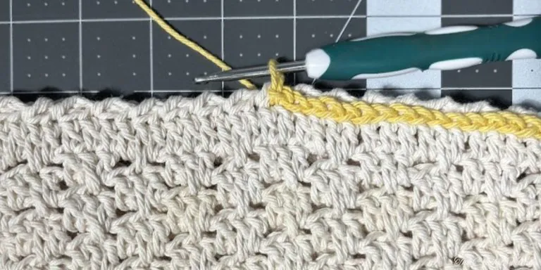 Close-up of crochet crossbody bag - round 27